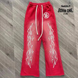 Hellstar Calça Moletom Vermelho / M