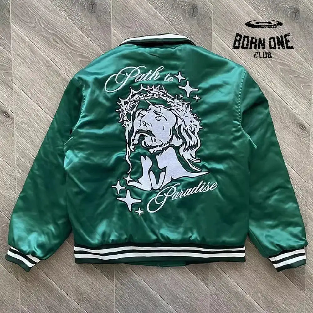 Hellstar Jaqueta Bomber Colegial Bordado