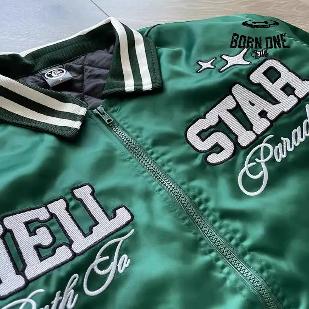 Hellstar Jaqueta Bomber Colegial Bordado