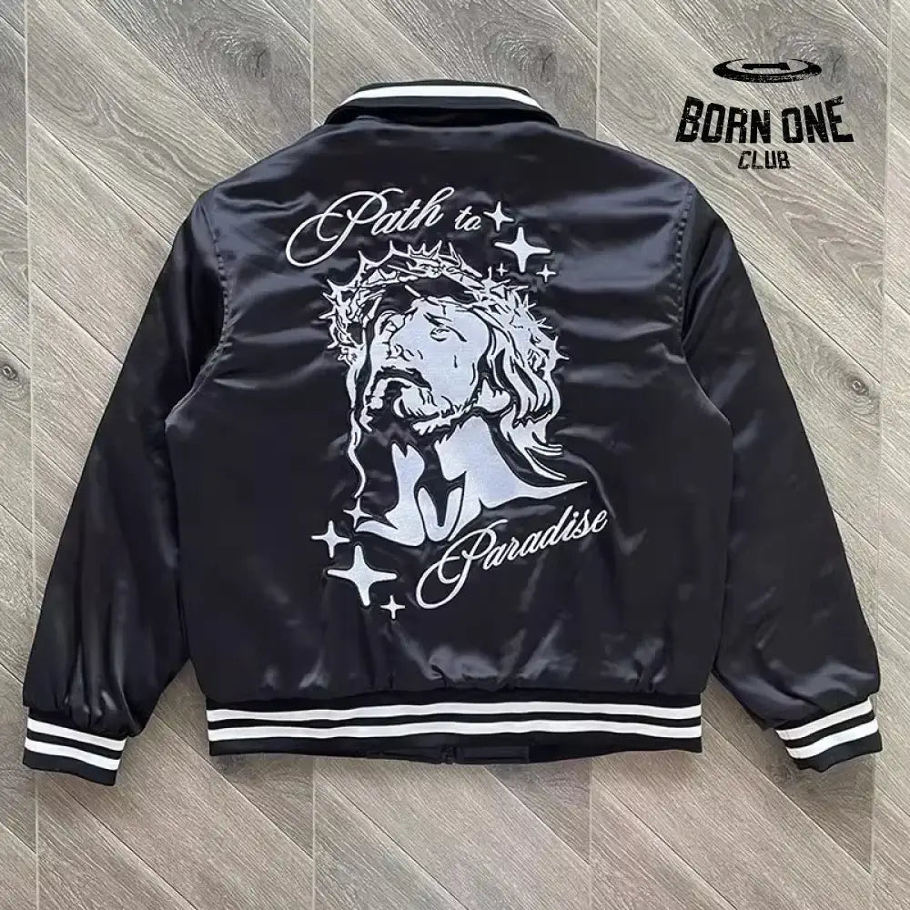 Hellstar Jaqueta Bomber Colegial Bordado