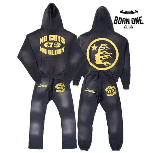 Hellstar Moletom Conjunto no guts no glory