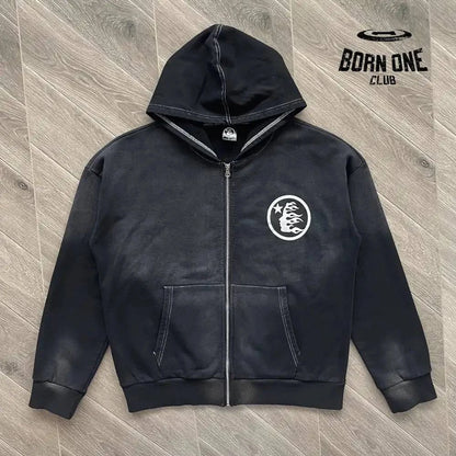 Hellstar Moletom Jaqueta Preto / L