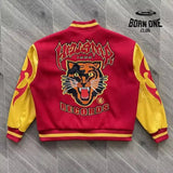 Hellstar Records Logo bordado Jaqueta colegial bomber