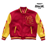 Hellstar Records Logo bordado Jaqueta colegial bomber