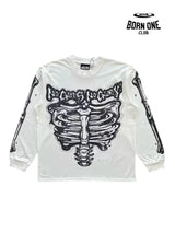Hellstar Studios Airbrushed Bones Longsleeve Camiseta Manga Longa