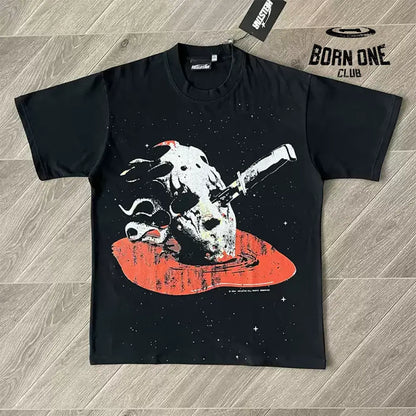 Hellstar Studios Halloween Skull Camiseta