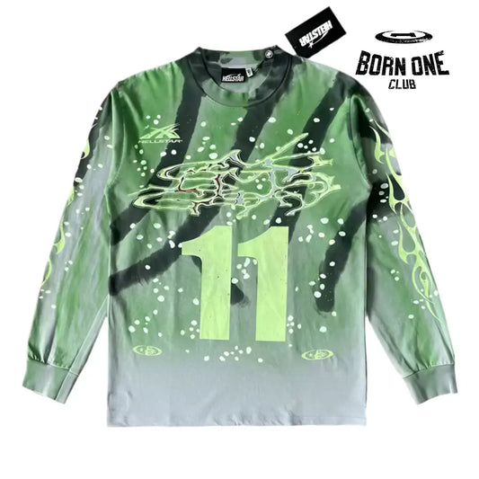 Hellstar studios Moto Cross Long Sleeve Tee Camiseta Manga Longa