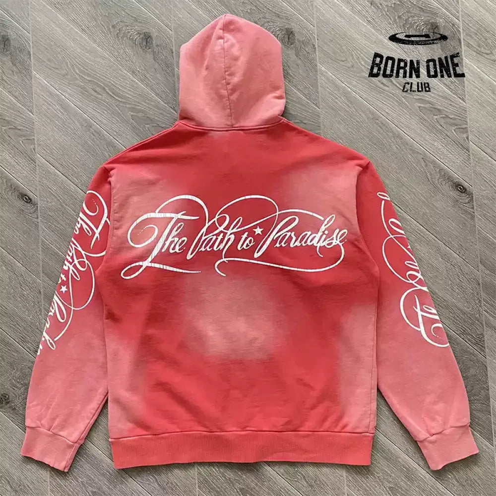 Hellstar Studios Path To Paradise Zip Up Hoodie Jaqueta Moletom