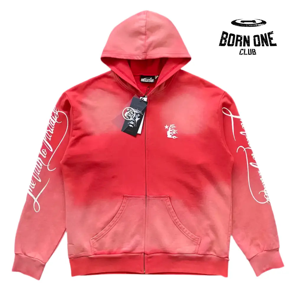 Hellstar Studios Path To Paradise Zip Up Hoodie Jaqueta Moletom