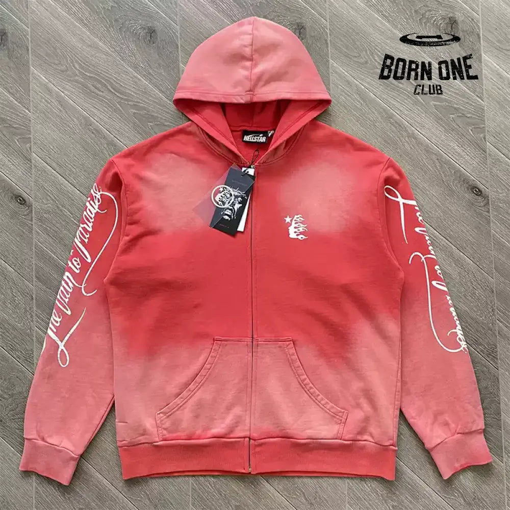 Hellstar Studios Path To Paradise Zip Up Hoodie Jaqueta Moletom