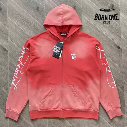 Hellstar Studios Path To Paradise Zip Up Hoodie Jaqueta Moletom