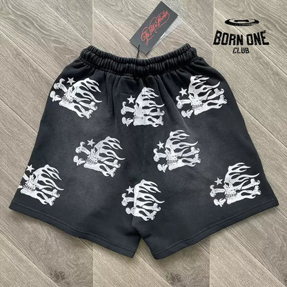 Hellstar Studios Skull Shorts Bermuda