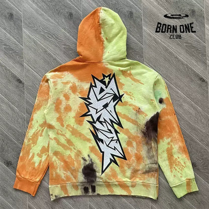 hellstar Studios UNRELEASED Crack paint Hoodie Moletom