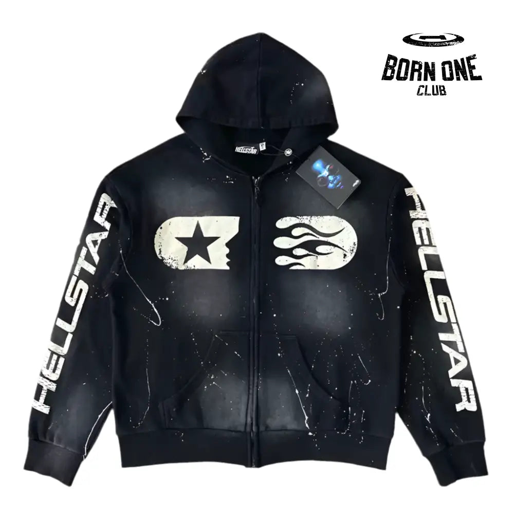 Hellstar Studios Zip Up Hoodie Jaqueta Moletom