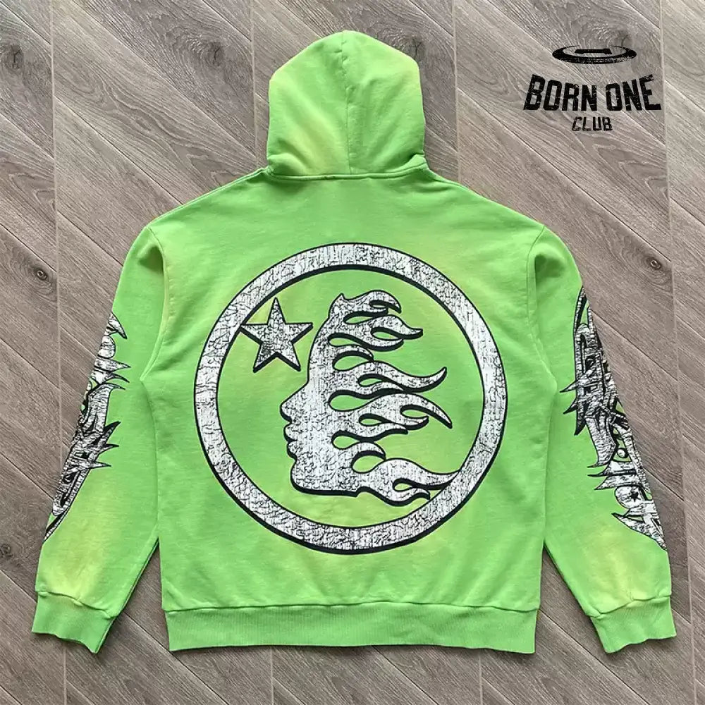 Hellstar Studios Zip Up Hoodie Jaqueta Moletom