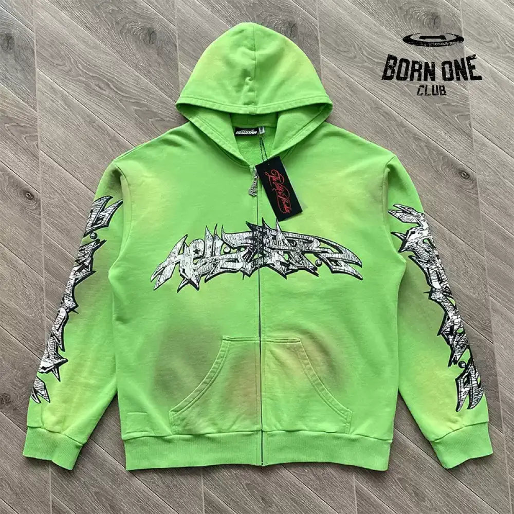 Hellstar Studios Zip Up Hoodie Jaqueta Moletom