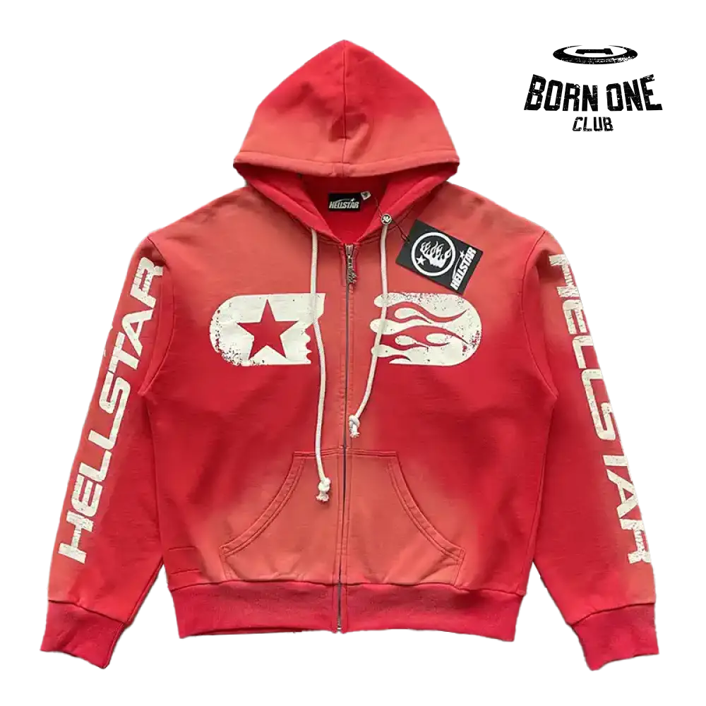 Hellstar Studios Zip Up Hoodie Jaqueta Moletom