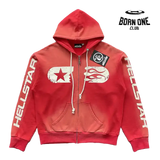 Hellstar Studios Zip Up Hoodie Jaqueta Moletom