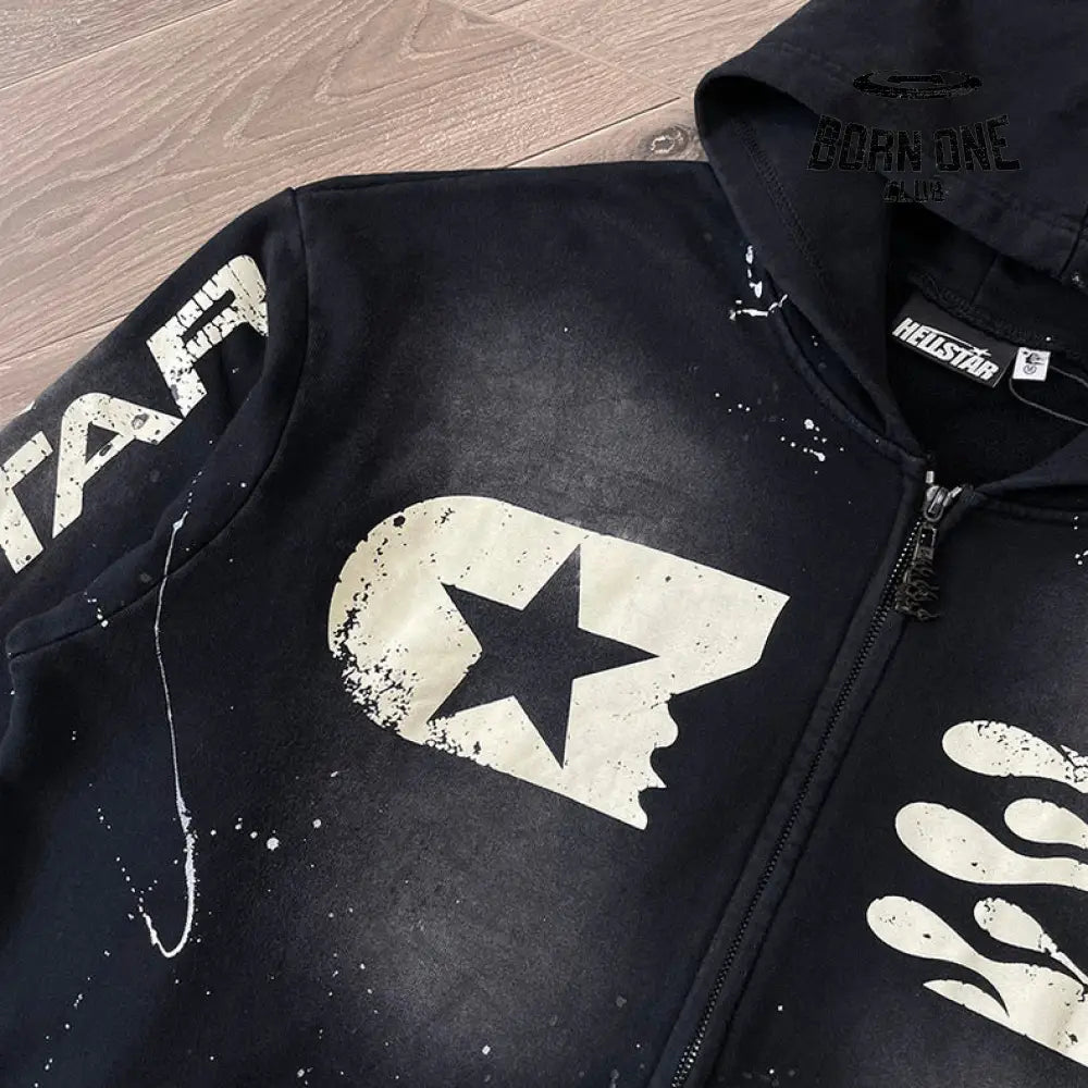 Hellstar Studios Zip Up Hoodie Jaqueta Moletom
