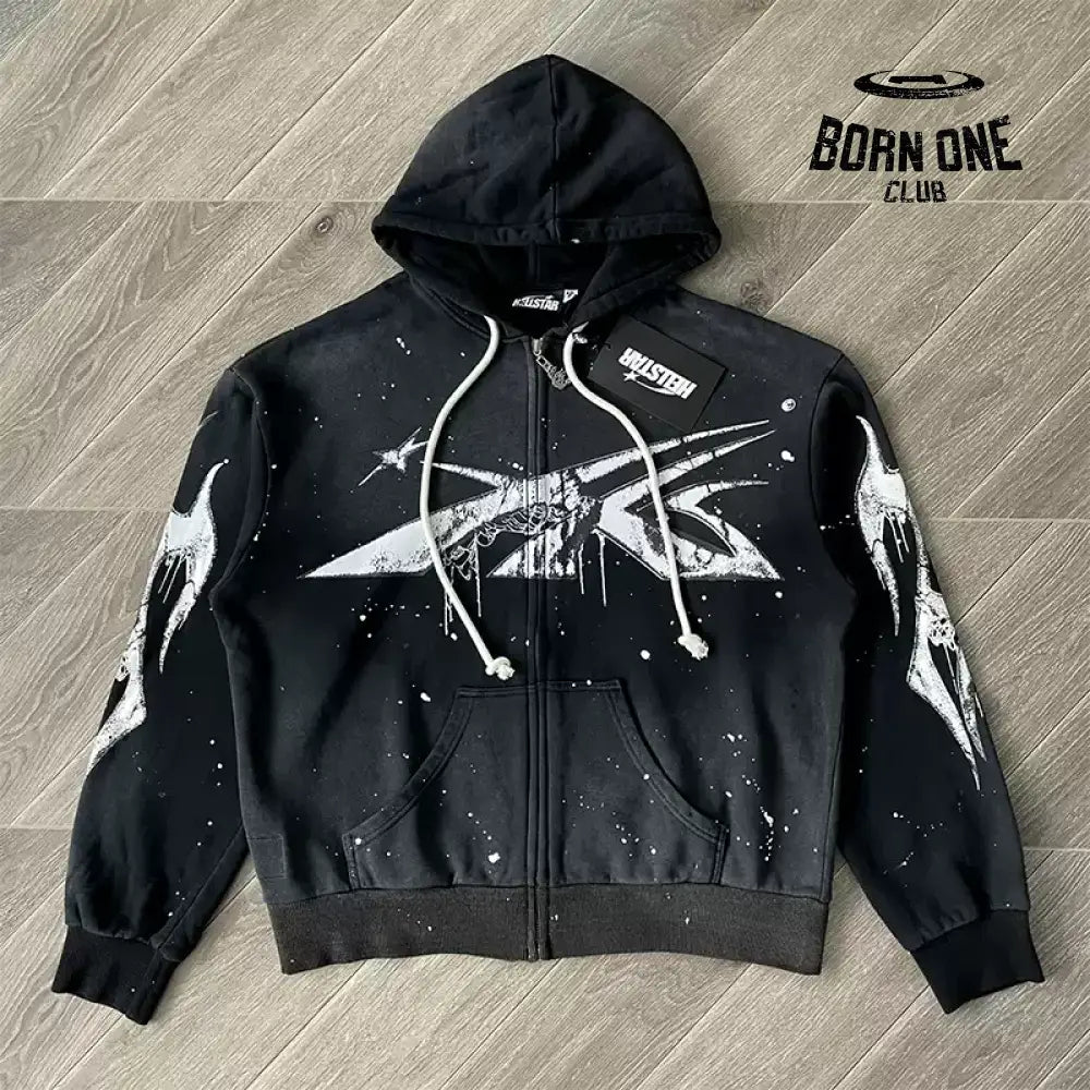 Hellstar Studios Zip Up Moletom Jaqueta