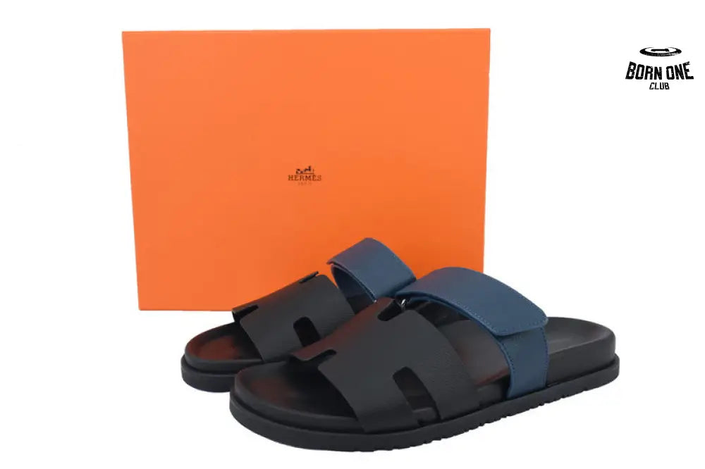 Hrms Slippers Black Blue