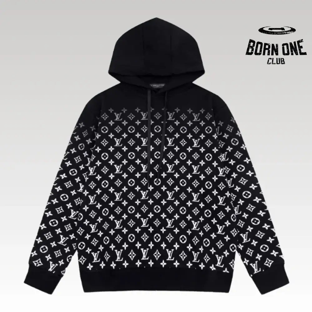Moletom Louis Vuitton LV Black Monogram Gradient
