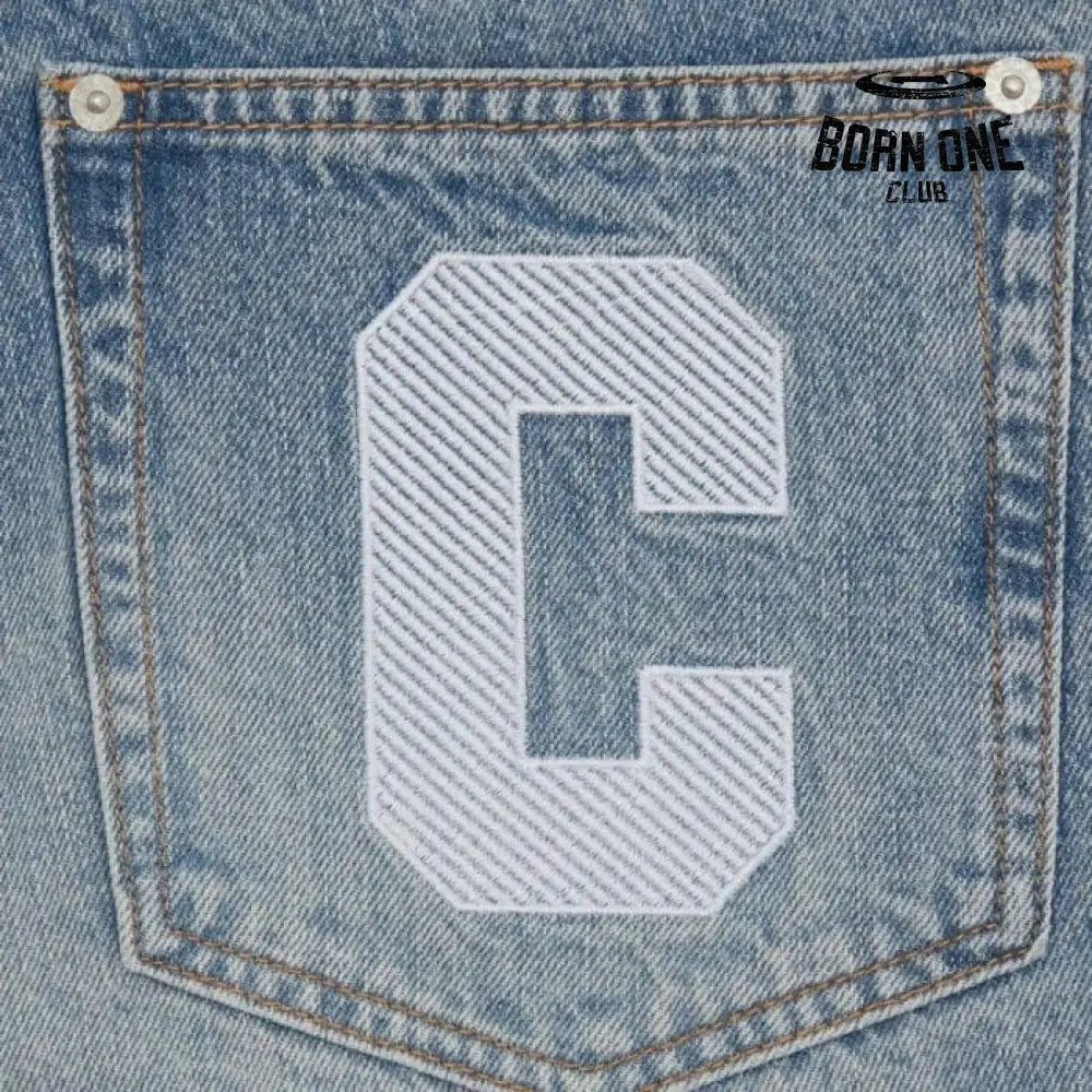 Ice Cream Running Dog Shorts Denim Bermuda Jeans