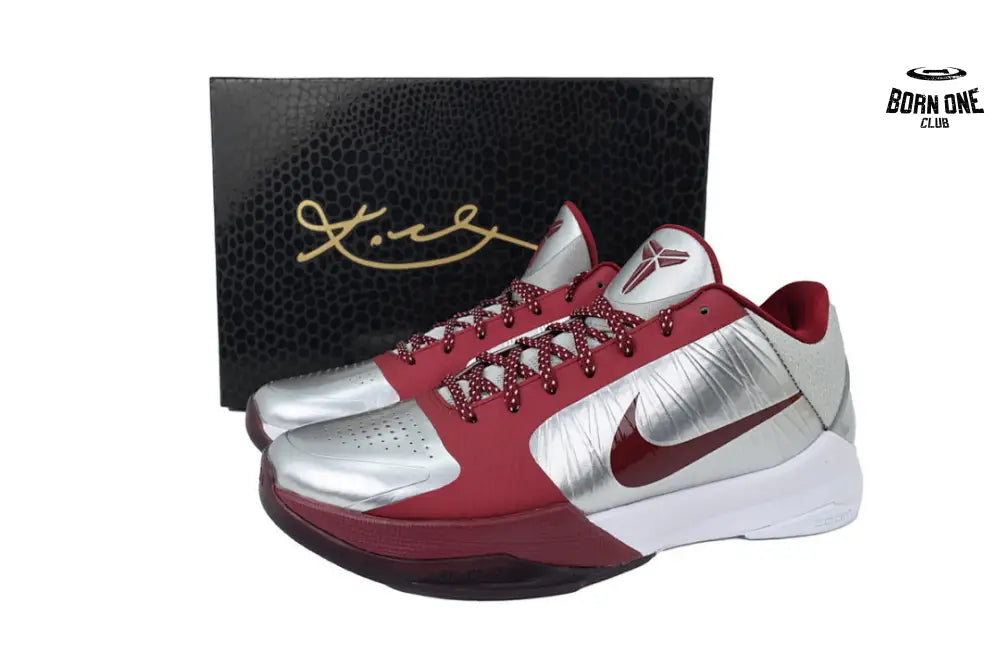 Caitlin Clark x Zoom Kobe 5 Protro Gray Red