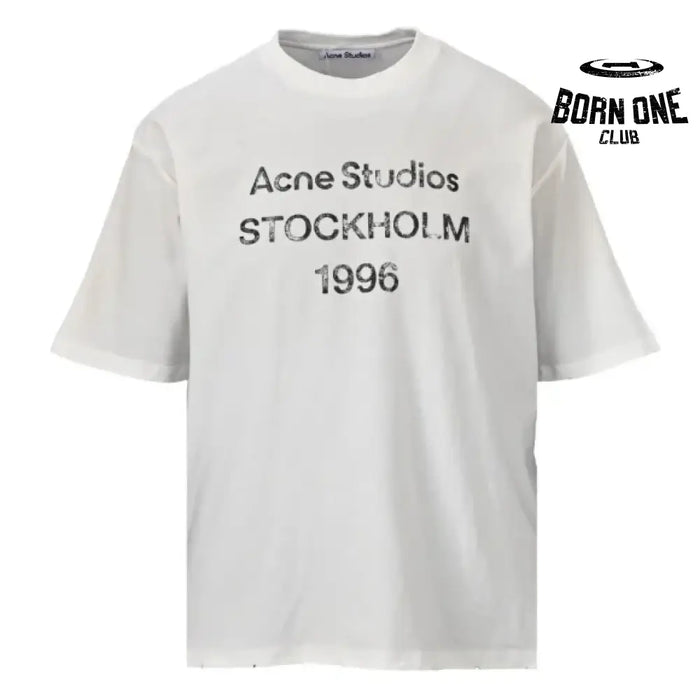Camiseta Acne Studios Logo Relaxed Fit