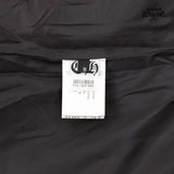Jaqueta Chrome Hearts Cross Patch Leather Sleeve Varsity Jacket Black