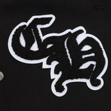 Jaqueta Chrome Hearts Eagle 33 Varsity Jacket Black White