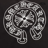 Jaqueta Chrome Hearts Horseshoe Varsity Jacket Black White