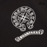 Jaqueta Chrome Hearts Horseshoe Varsity Jacket Black White
