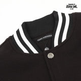 Jaqueta Chrome Hearts Horseshoe Varsity Jacket Black White