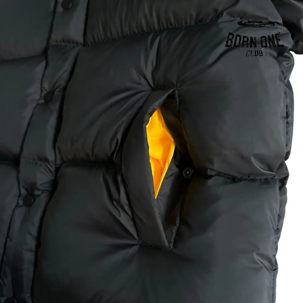 Jaqueta Corteiz Bolo V2 Down Black Yellow