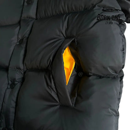 Jaqueta Corteiz Bolo V2 Down Black Yellow