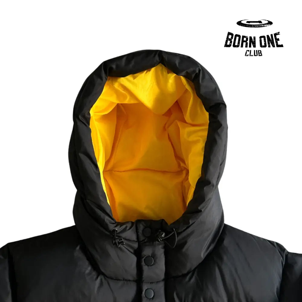 Jaqueta Corteiz Bolo V2 Down Black Yellow