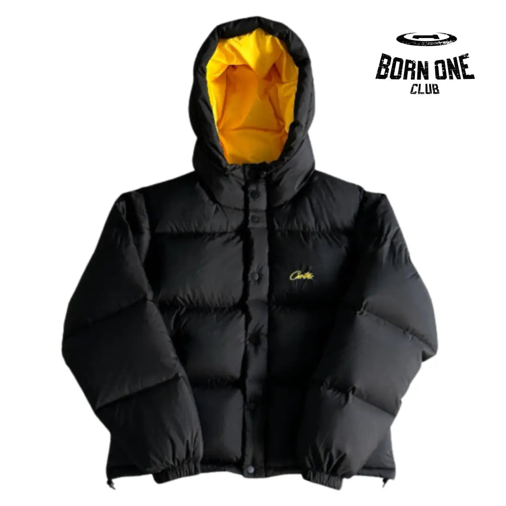 Jaqueta Corteiz Bolo V2 Down Black Yellow P