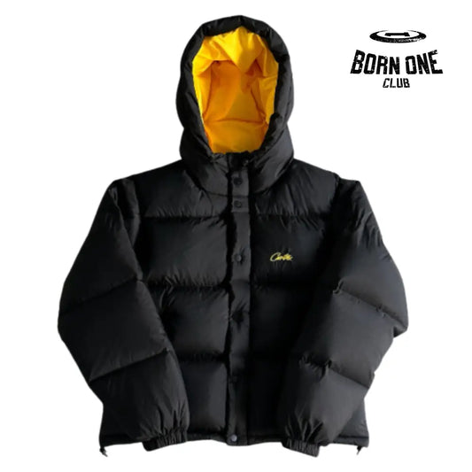 Jaqueta Corteiz Bolo V2 Down Black Yellow P