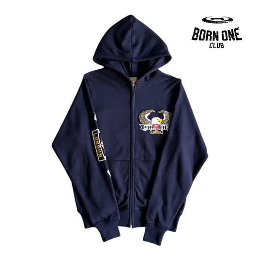 Jaqueta Corteiz Eagle Three Dimensional Print Hoodie P