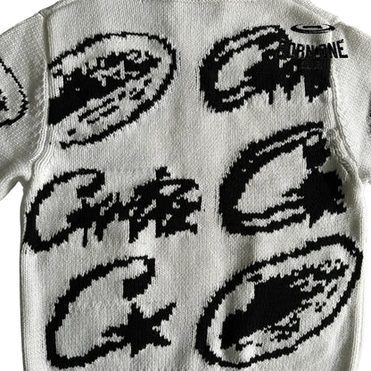 Jaqueta Corteiz Heavy Knit Jacquard Sweater