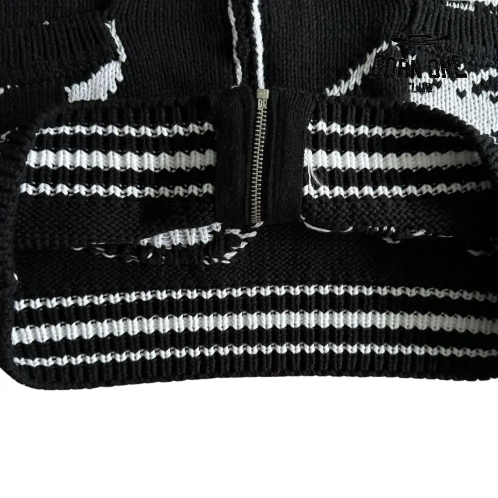 Jaqueta Corteiz Heavy Knit Jacquard Sweater