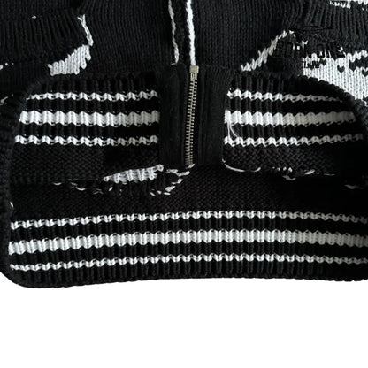 Jaqueta Corteiz Heavy Knit Jacquard Sweater