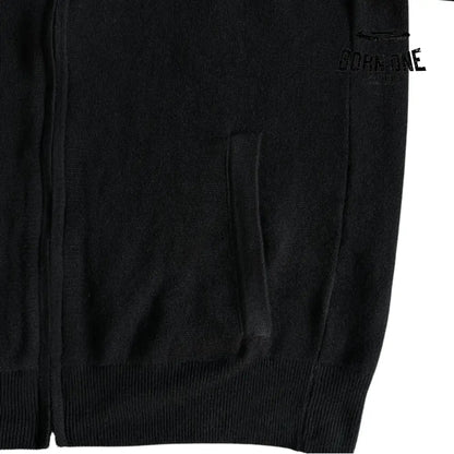 Jaqueta Corteiz Knit Zip Up Fleece Black