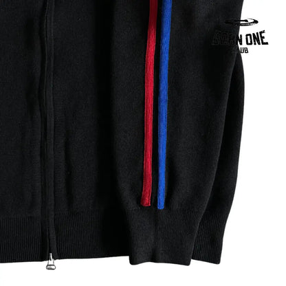 Jaqueta Corteiz Knit Zip Up Fleece Black