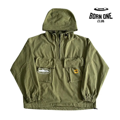 Jaqueta Corteiz Slant Pocket Military Green P