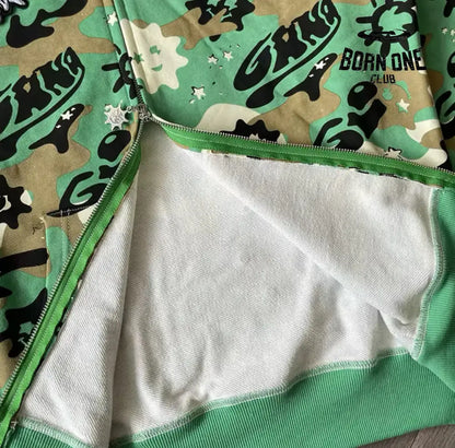 Jaqueta Moletom Glo Gang FullZip Green