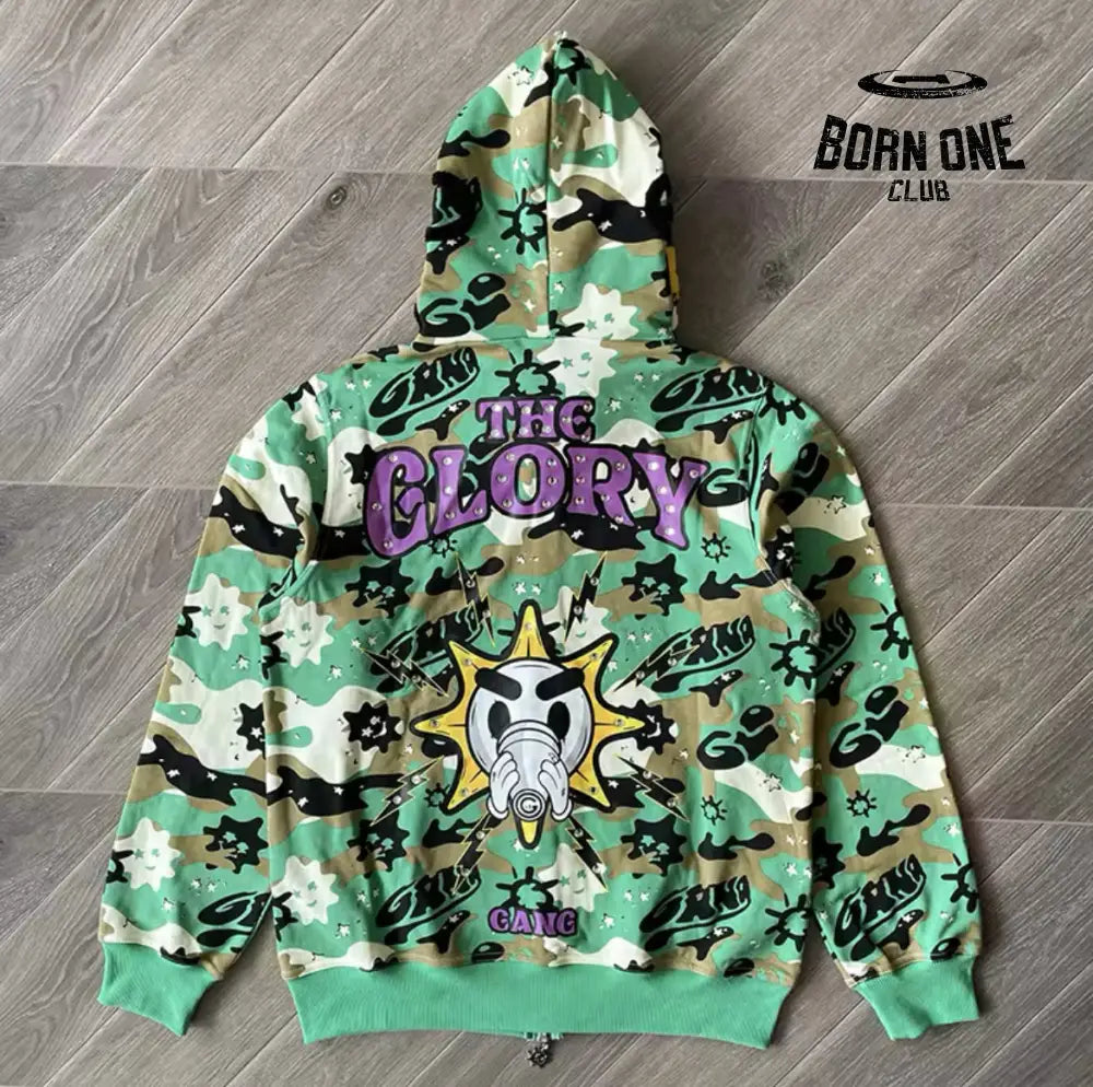 Jaqueta Moletom Glo Gang FullZip Green