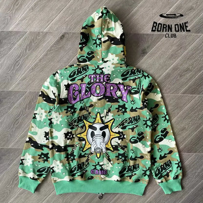 Jaqueta Moletom Glo Gang FullZip Green