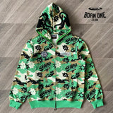 Jaqueta Moletom Glo Gang FullZip Green